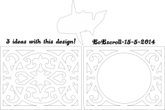 Two Scrolled panels