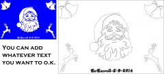 Santa plaque