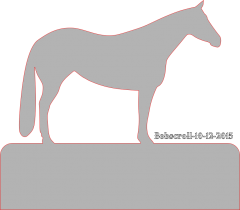 Horse name plaque