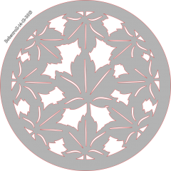 Trivet Maple leaf design