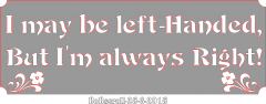 Plaque Left Handed