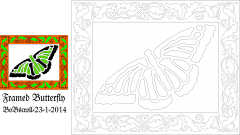Framed Butterfly