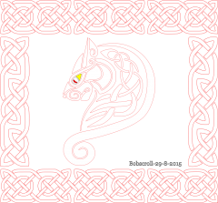 Celtic Creature framed