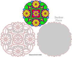 Sunflower plaque