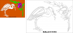 Heron plaque
