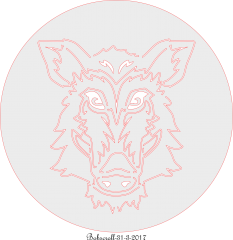 Boars head plaque