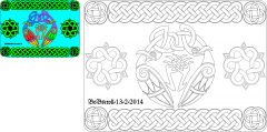 Celtic decorated plaque