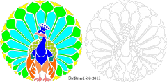 Peacock design