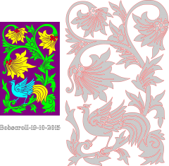 Floral Bird plaque