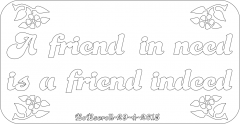 A Friend plaque