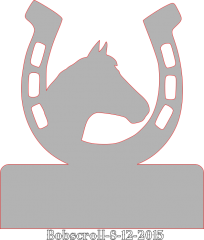 HorseShoe name plaque