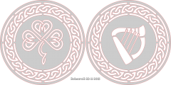 Harp & Shamrock Celtic circles