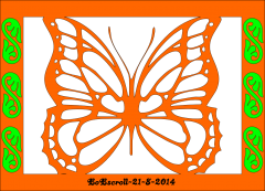 Butterfly plaque