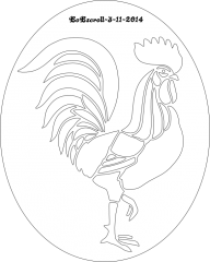 Cockrel plaque