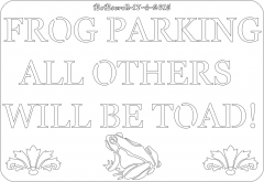 FROG GARDEN SIGN