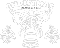 Christmas Bell & Ribbon 2