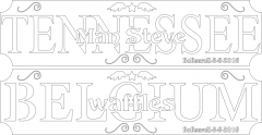 BELGIUM Waffle & TENNESSEE Man