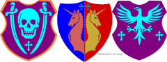 Three Shields coloured
