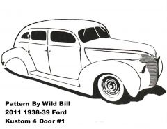 1938-39 Ford Kustom 4 door #1