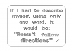 How I Describe Myself