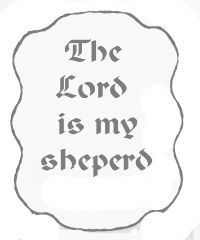 My sheperd plaque