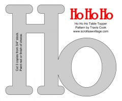 Ho Ho Ho Table Topper