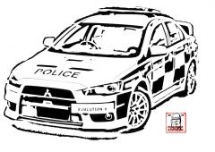 Mitsubishi Lancer Evolution X UK Police Car