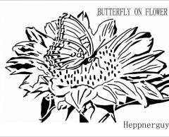 BUTTERFLY ON FLOWER