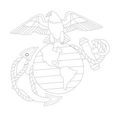 Marine emblem pattern