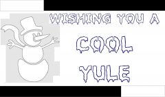'Wishing You A Cool Yule' CARD
