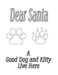 Santa Dog And Kitty