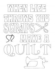 Life scraps quilt 1