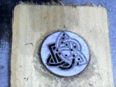 Celtic Heart on Dime