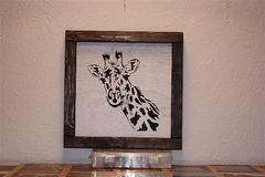 Giraffe Framed