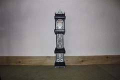 Black Pallet Wood Clock