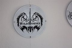 Wild Horses Vinyl Clock