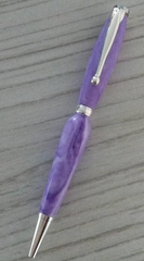 Ballpoint pen in lilac Corian