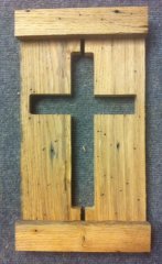 worm eaten Chestnut cross