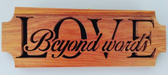 Love beyond words plaque