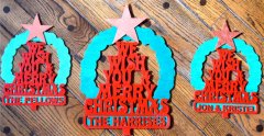 3 Xmas scrolled wreaths for 2017