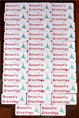 32 Season's Greetings wooden cards