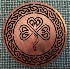 Celtic Shamrock Walnut