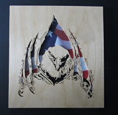 Eagle and Flag
