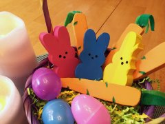 Easter Bunny Peeps and Carrots