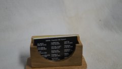 buisness card holder made from pallet wood