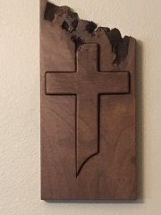 Walnut cross