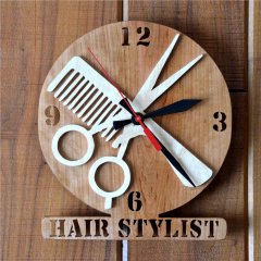 Hair Stylist Clock