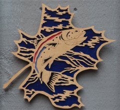 Rainbow Trout Reflected on a Leaf.JPG