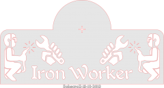 Iron Worker desk clock patt 2