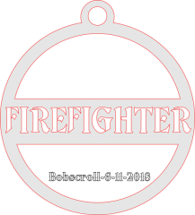Firefighter ornament